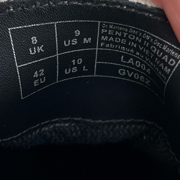 NEW Womens Size 10 Dr. Martens Penton II Quad Metallic Silver Leather Loafers - Picture 6 of 7